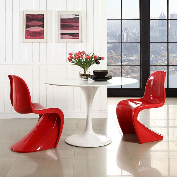 Slither Dining Side Chair in Red