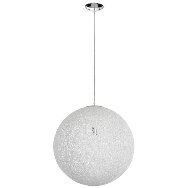 Spool 24" Chandelier in White