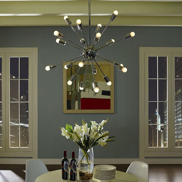 Volley Chandelier in Silver