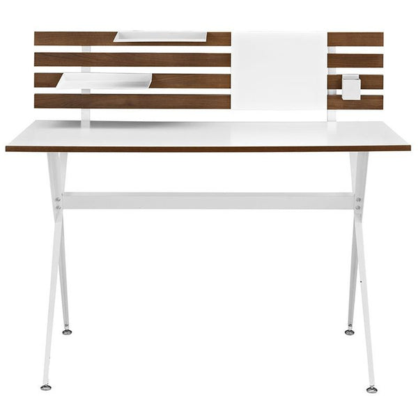 Knack Wood Office Desk in Cherry by Furniture and Things