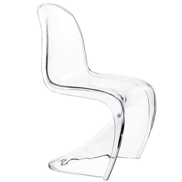 Slither Acrylic Kids Chair in Clear