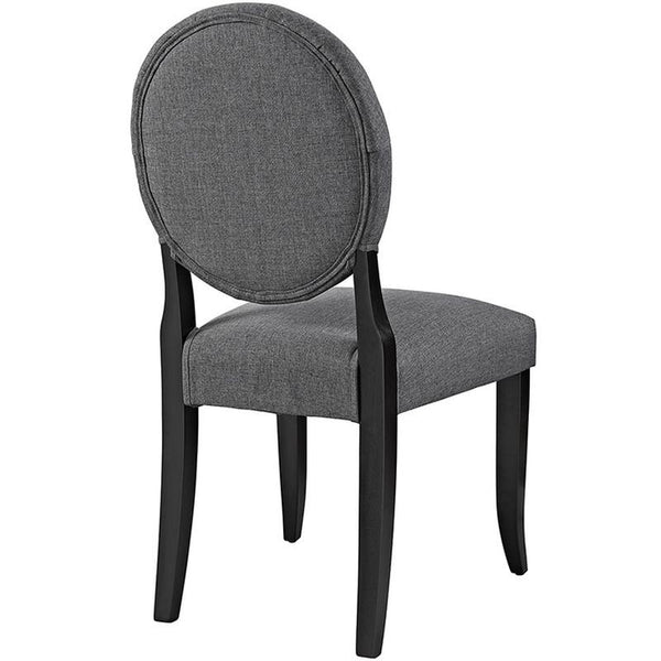 Button Dining Side Chair in Gray