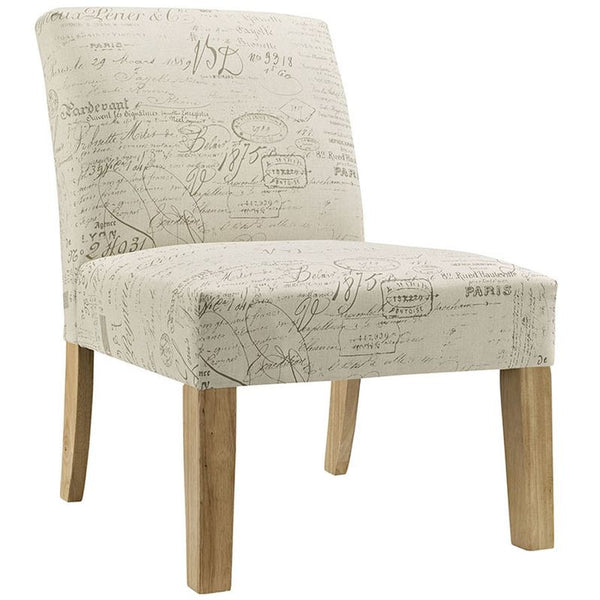 Auteur Fabric Side Chair in White