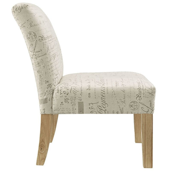 Auteur Fabric Side Chair in White