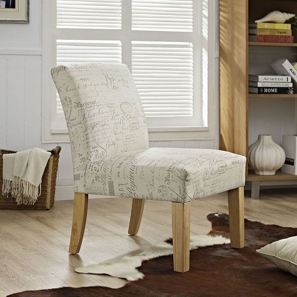 Auteur Fabric Side Chair in White