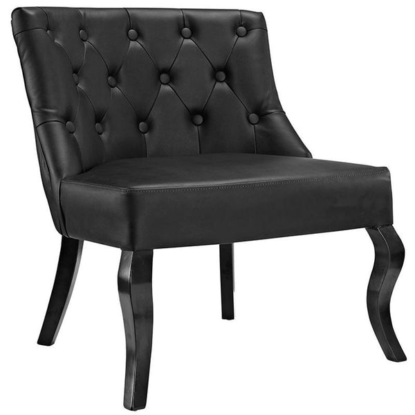 Royal Vinyl Armchair in Black
