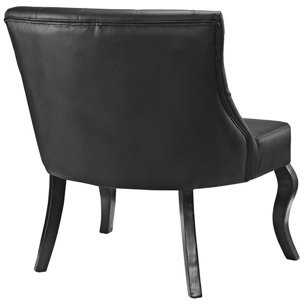 Royal Vinyl Armchair in Black