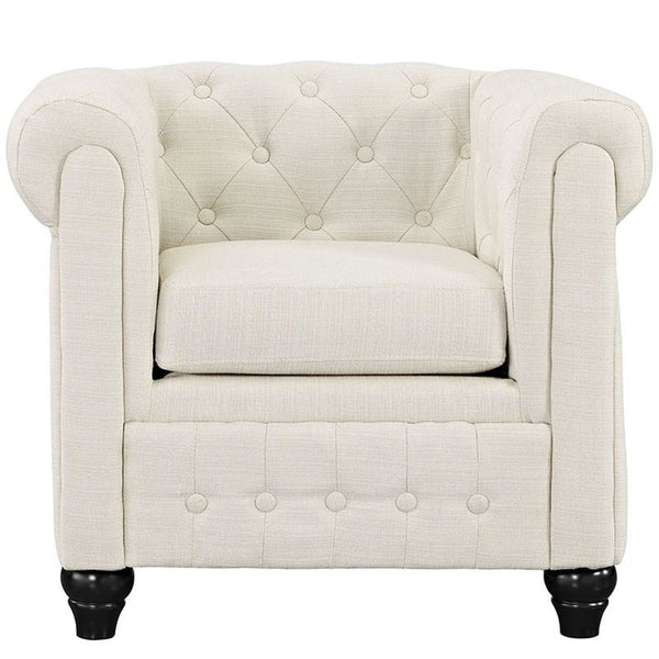 Earl Fabric Armchair in Beige by Furniture and Things