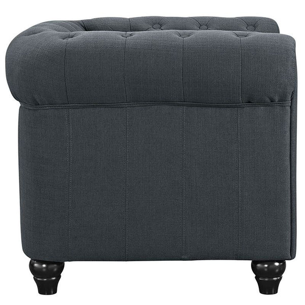 Earl Fabric Armchair in Gray by Furniture and Things