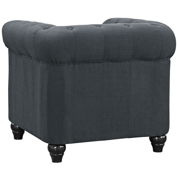 Earl Fabric Armchair in Gray by Furniture and Things