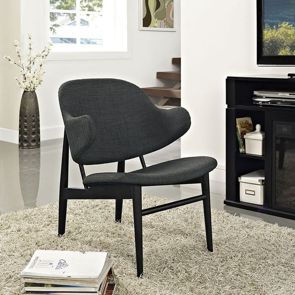 Suffuse Lounge Chair in Black Gray