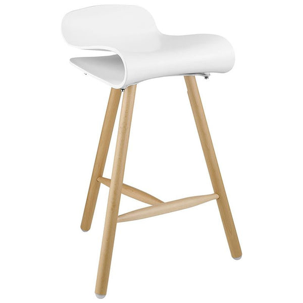 Clip Bar Stool in White