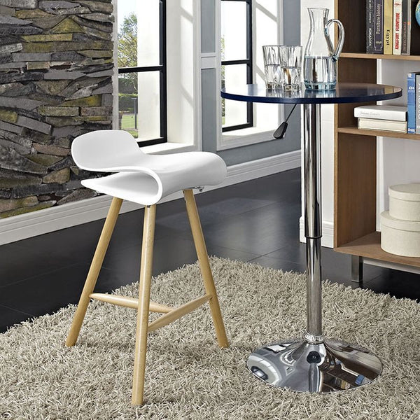 Clip Bar Stool in White