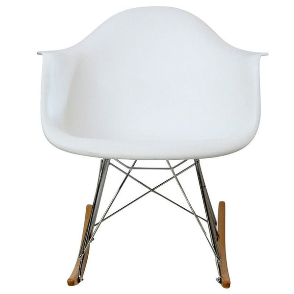 Rocker Lounge Chair in White