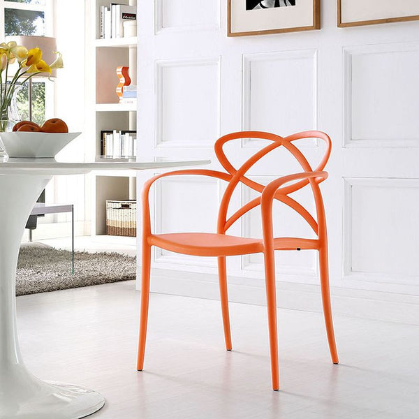 Enact Dining Armchair in Orange