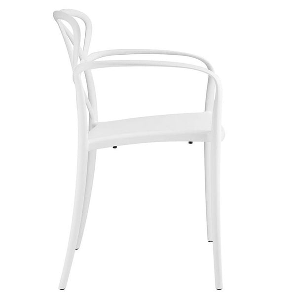 Enact Dining Armchair in White