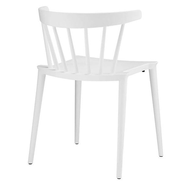 Spindle Dining Side Chair in White