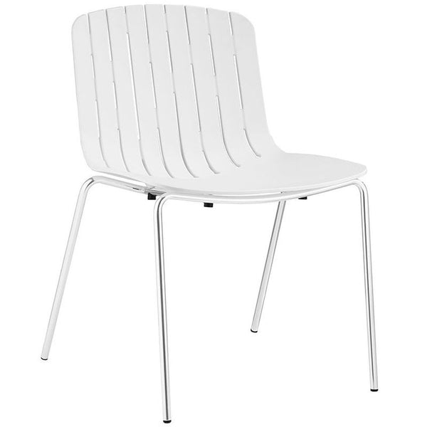 Trace Dining Side Chair in White