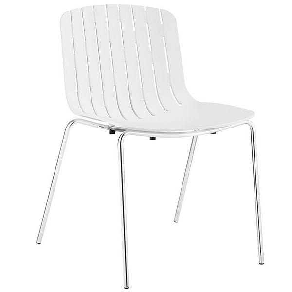 Trace Dining Side Chair in White