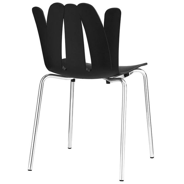 Flare Dining Side Chair in Black