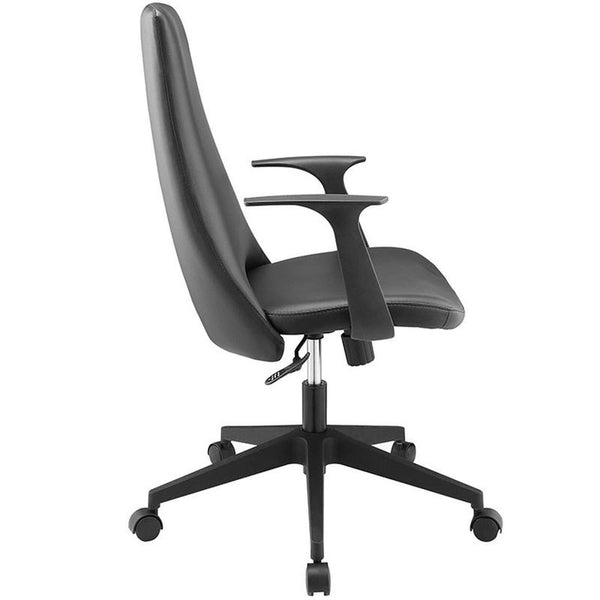 Fount Mid Back Office Chair in Black