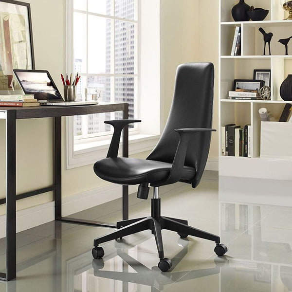 Fount Mid Back Office Chair in Black