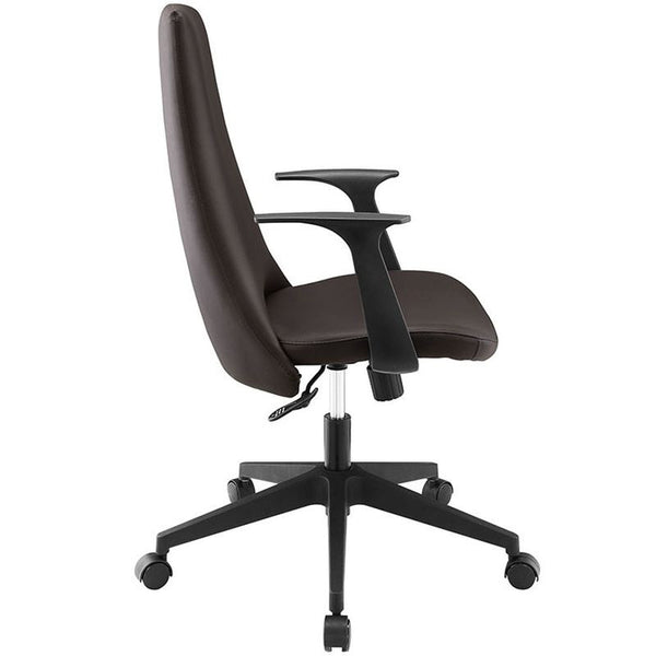 Fount Mid Back Office Chair in Brown