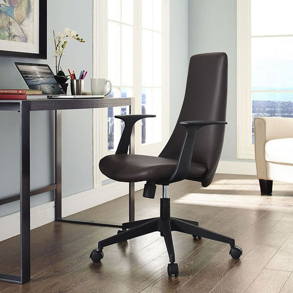 Fount Mid Back Office Chair in Brown