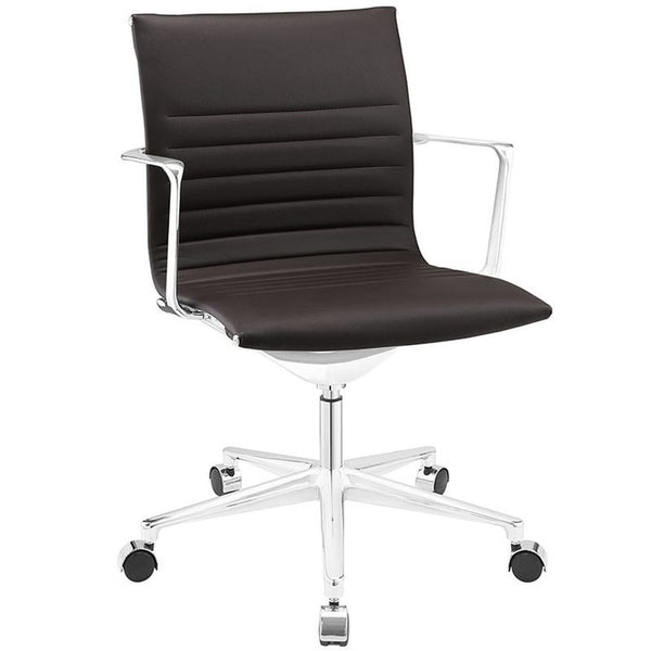 Vi Mid Back Office Chair in Brown