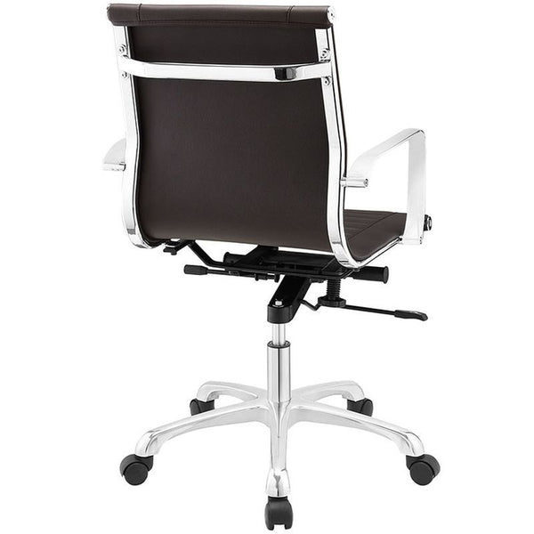 Runway Mid Back Office Chair in Brown