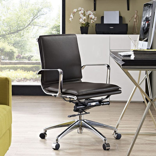 Sage Mid Back Office Chair in Brown