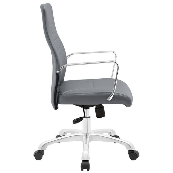 Depict Mid Back Aluminum Office Chair in Gray