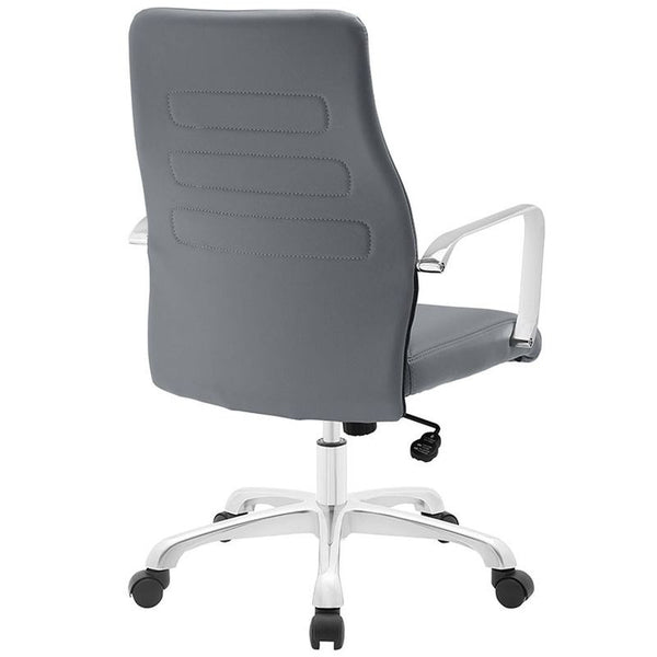 Depict Mid Back Aluminum Office Chair in Gray