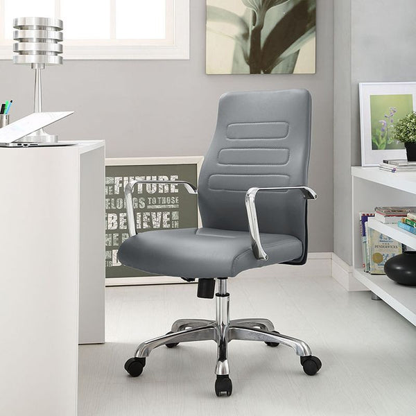 Depict Mid Back Aluminum Office Chair in Gray