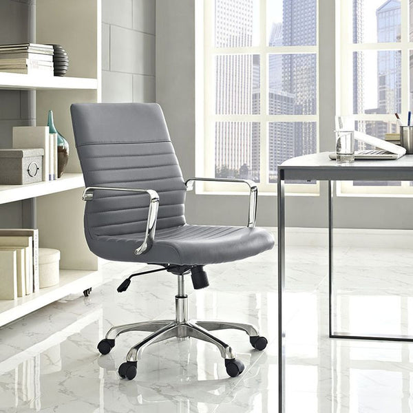 Finesse Mid Back Office Chair in Gray