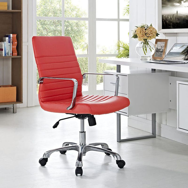 Finesse Mid Back Office Chair in Red