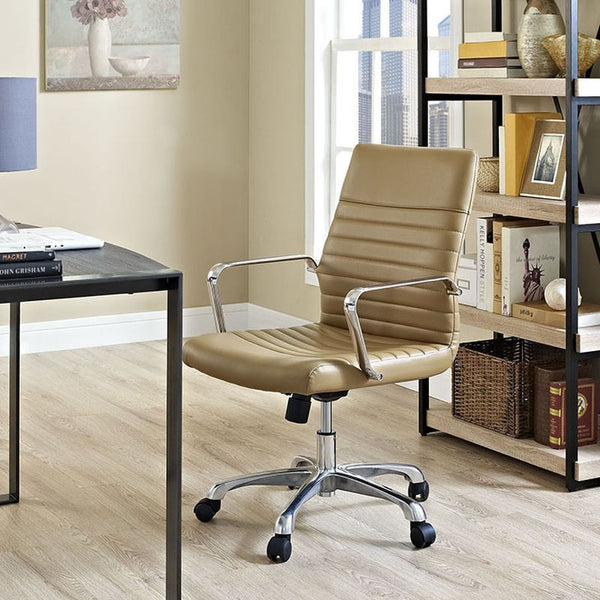 Finesse Mid Back Office Chair in Tan