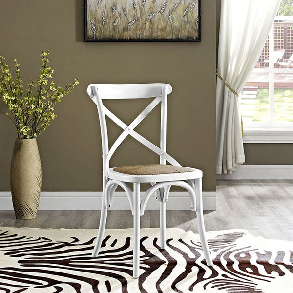 Gear Dining Side Chair in White