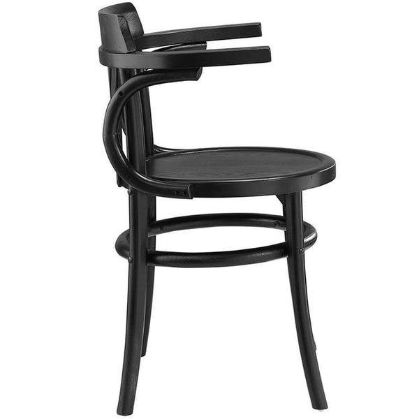 Stretch Dining Side Chair in Black