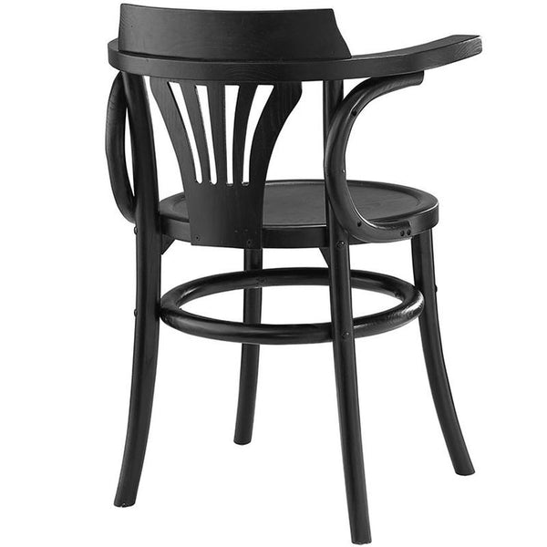 Stretch Dining Side Chair in Black