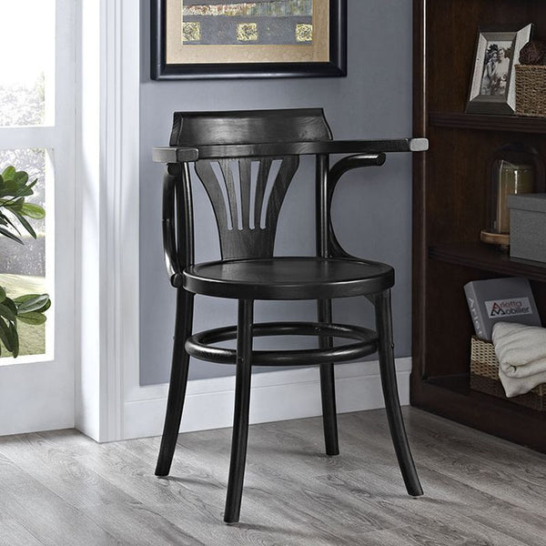 Stretch Dining Side Chair in Black