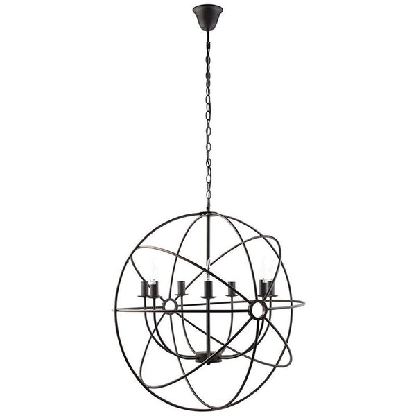 Atom Chandelier in Black