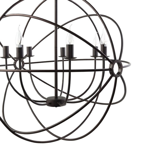 Atom Chandelier in Black