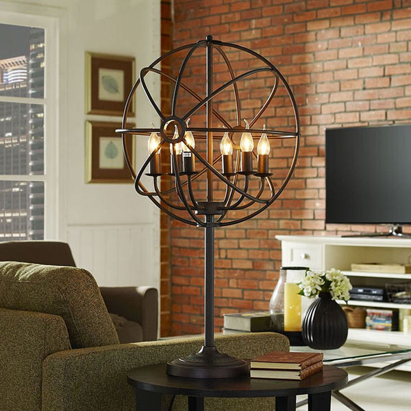 Atom Table Lamp in Black