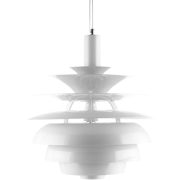 Rebound 17" Stainless Steel Chandelier in White