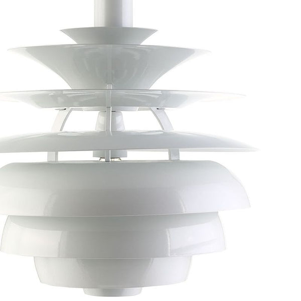 Rebound 17" Stainless Steel Chandelier in White