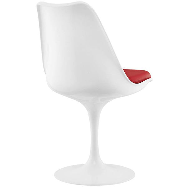 Lippa Dining Vinyl Side Chair in Red