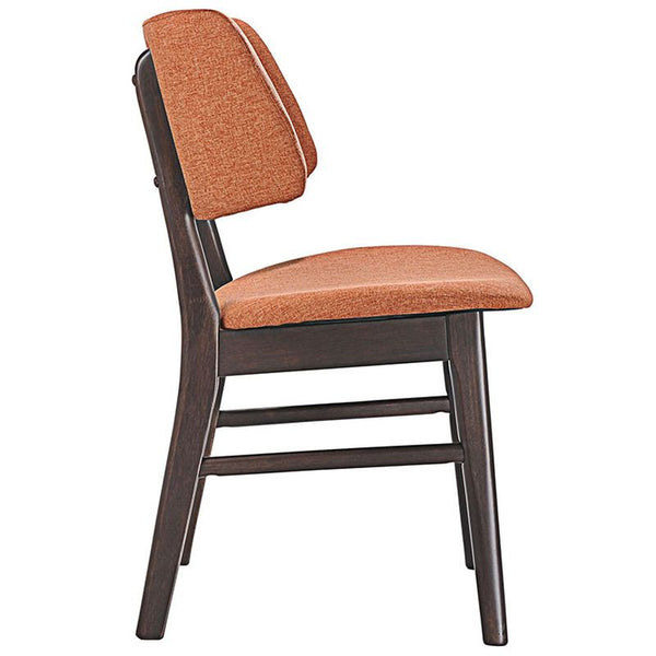 Vestige Dining Side Chair in Walnut Orange