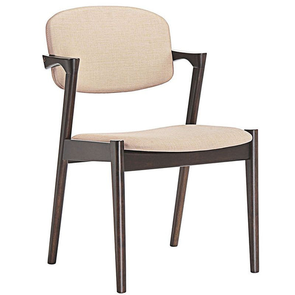 Spunk Dining Armchair in Walnut Beige