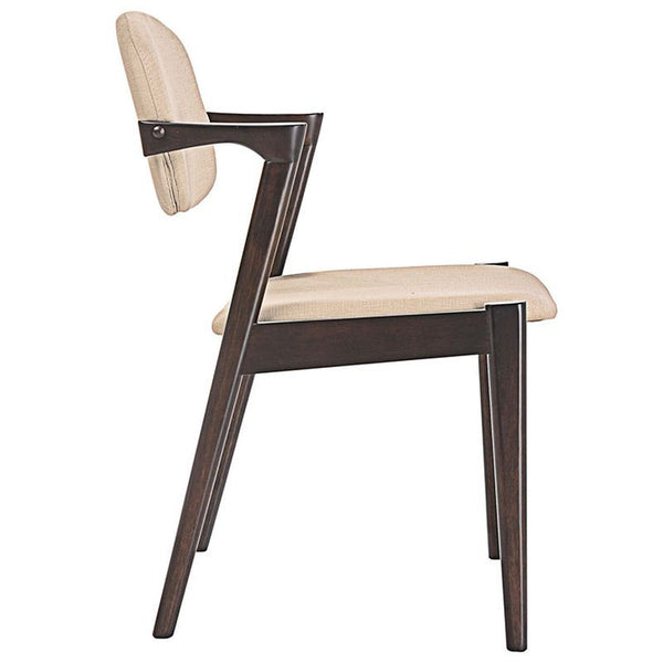 Spunk Dining Armchair in Walnut Beige